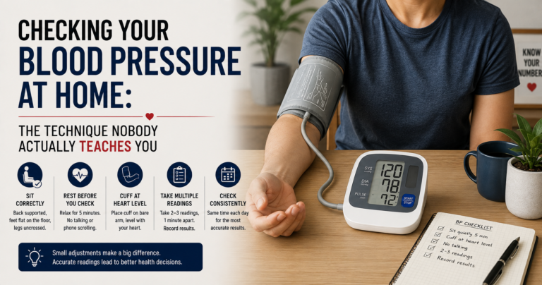 Checking Your Blood Pressure at Home: The Technique Nobody Actually Teaches You