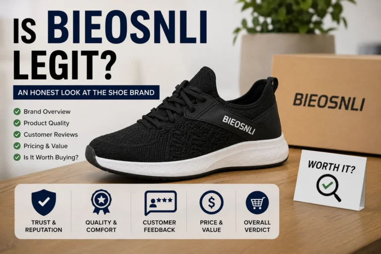 Bieosnli shoes featured in an honest review of the shoe brand’s quality, comfort, and value