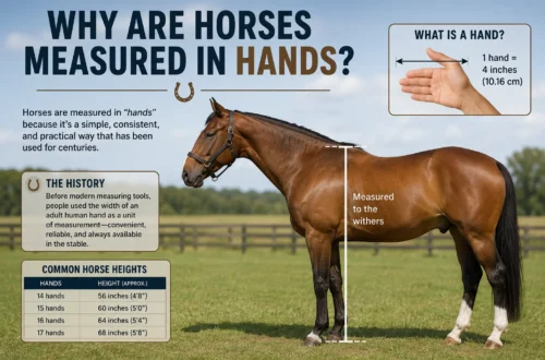 Why Are Horses Measured in Hand — horse height measured from the ground to the withers using hands
