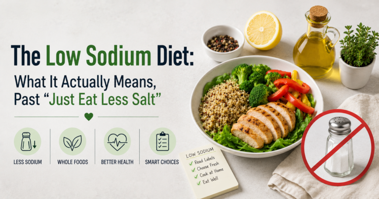 The Low Sodium Diet: What It Actually Means, Past "Just Eat Less Salt"
