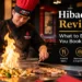 Hibachi Guru chef cooking on a teppanyaki grill, showing the restaurant experience, food, atmosphere, and booking details.