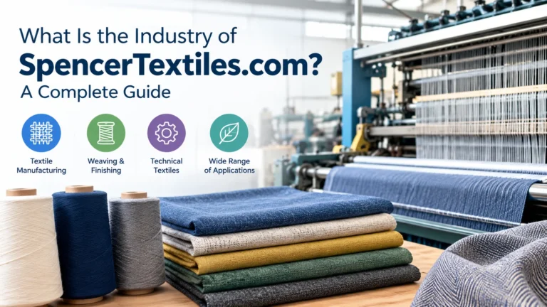 What is the industry of SpencerTextiles.com showing textile manufacturing and weaving