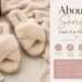 Abound Sonya faux fur slippers in a soft cream color with plush, cozy straps and cushioned soles