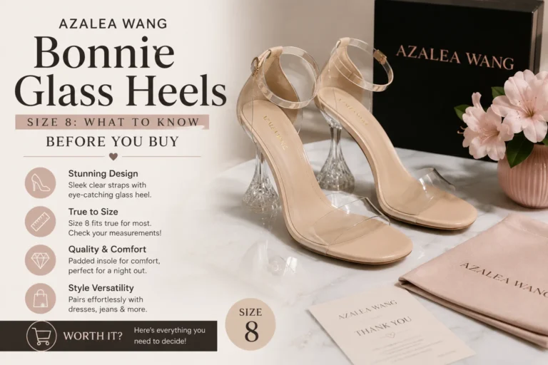Azalea Wang Bonnie Glass Heels Size 8 featuring clear straps and elegant transparent heels