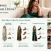 What color shoes go with a green dress, featuring nude, black, white, tan, and metallic shoe options by dress shade and occasion.